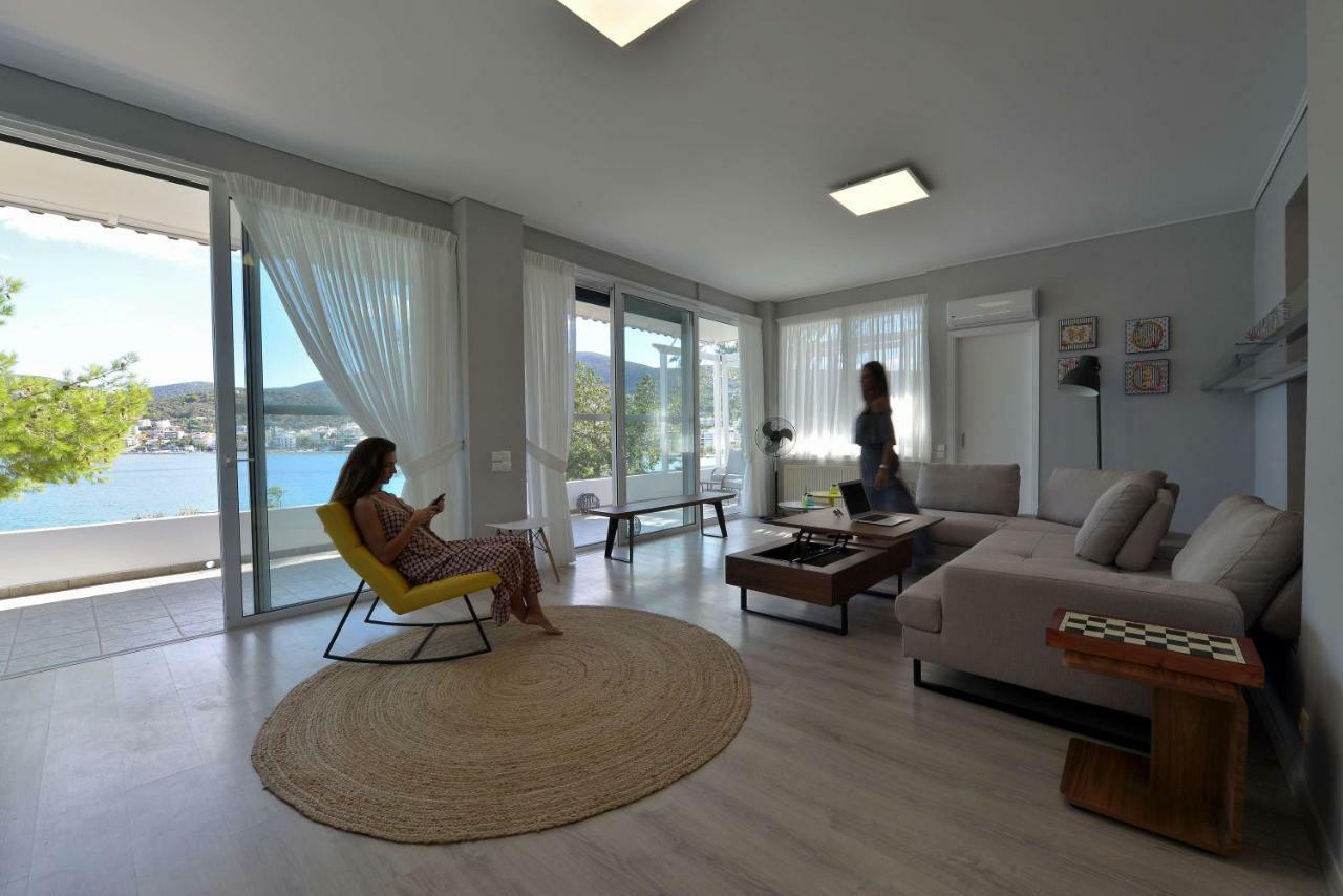 Villa PortoMare Pórto Ráfti Esterno foto